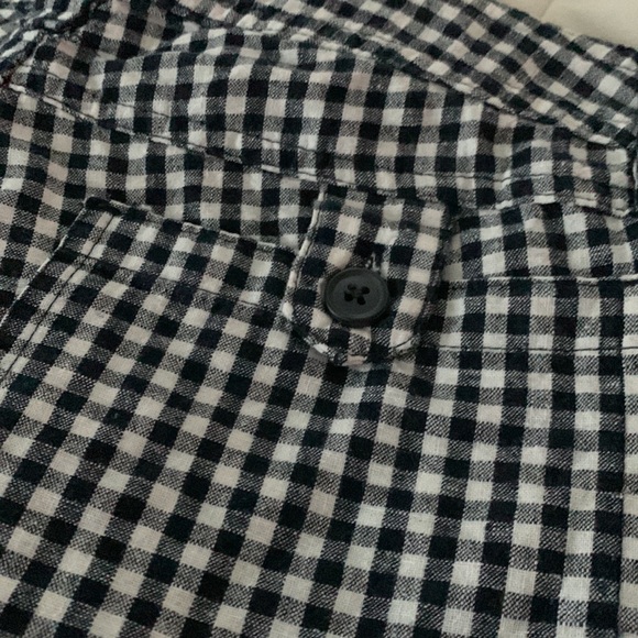 Gap Aubrey Gingham Cotton/Linen Shorts - Picture 5 of 7